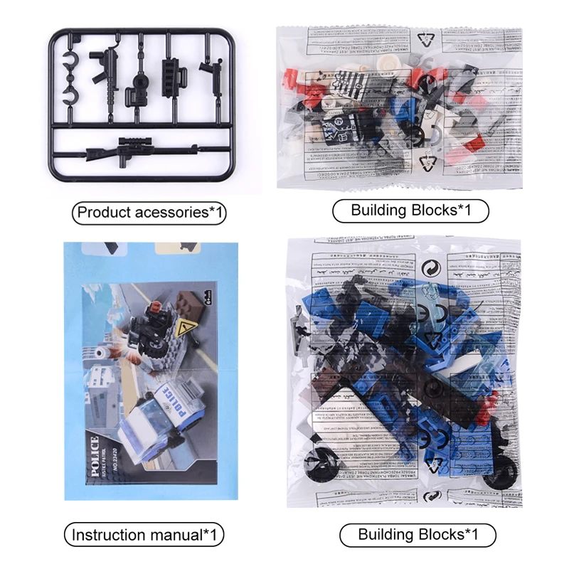 AUSINI строительные блоки для мотоциклов креативные игрушки детей строительство