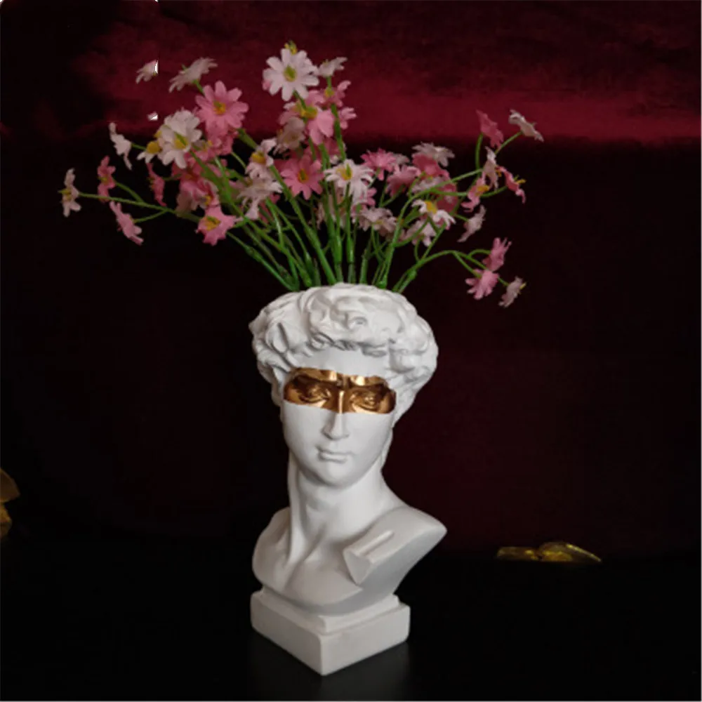 Смола Цвет повязка David украшения дома персонажа Скульптура креативные держатели