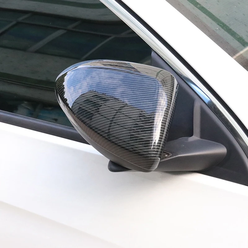 2PCS Car Rearview Mirror Cover Cap Carbon Fiber Reversing Rear View Shell for Opel Astra J K 2010-2019 | Автомобили и мотоциклы