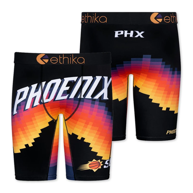 

zhcth Ethika Men Boxers Briefs 2022 LA GALAXY Edition M L S Soccer Spandex Breathable Long Boxers