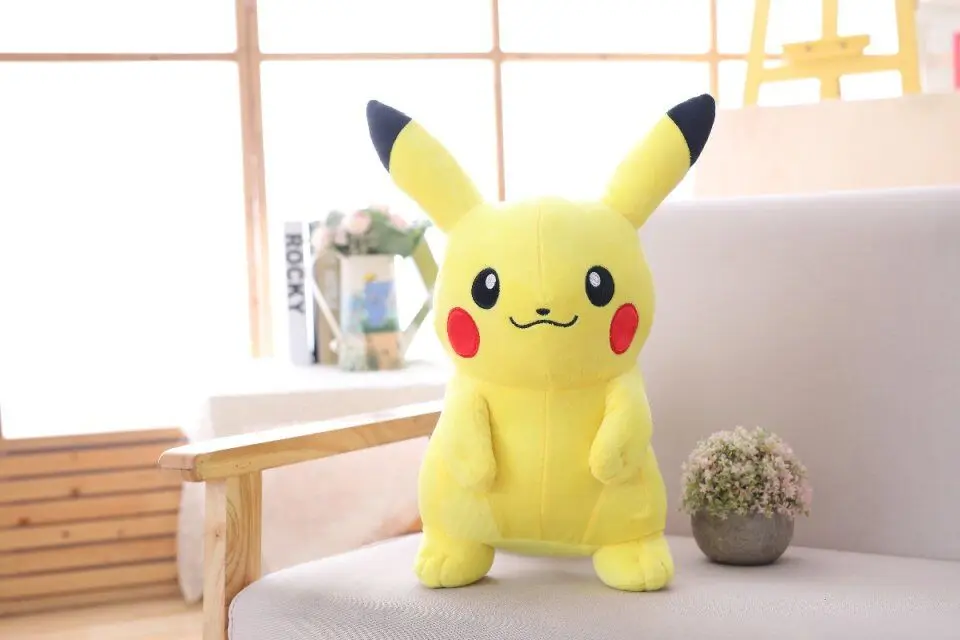 about 27cm pikachu 30~ 60 см Пикачу Пичу чучела аниме игрушки Япония игры куклы игрушки для мальчика большой размер Пикачу плюшевые игрушки для детей - Цвет: about 27cm pikachu