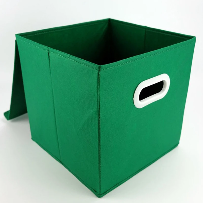 Прядильная Ткань Складная крышка коробка для хранения с ручкой отделка одежды