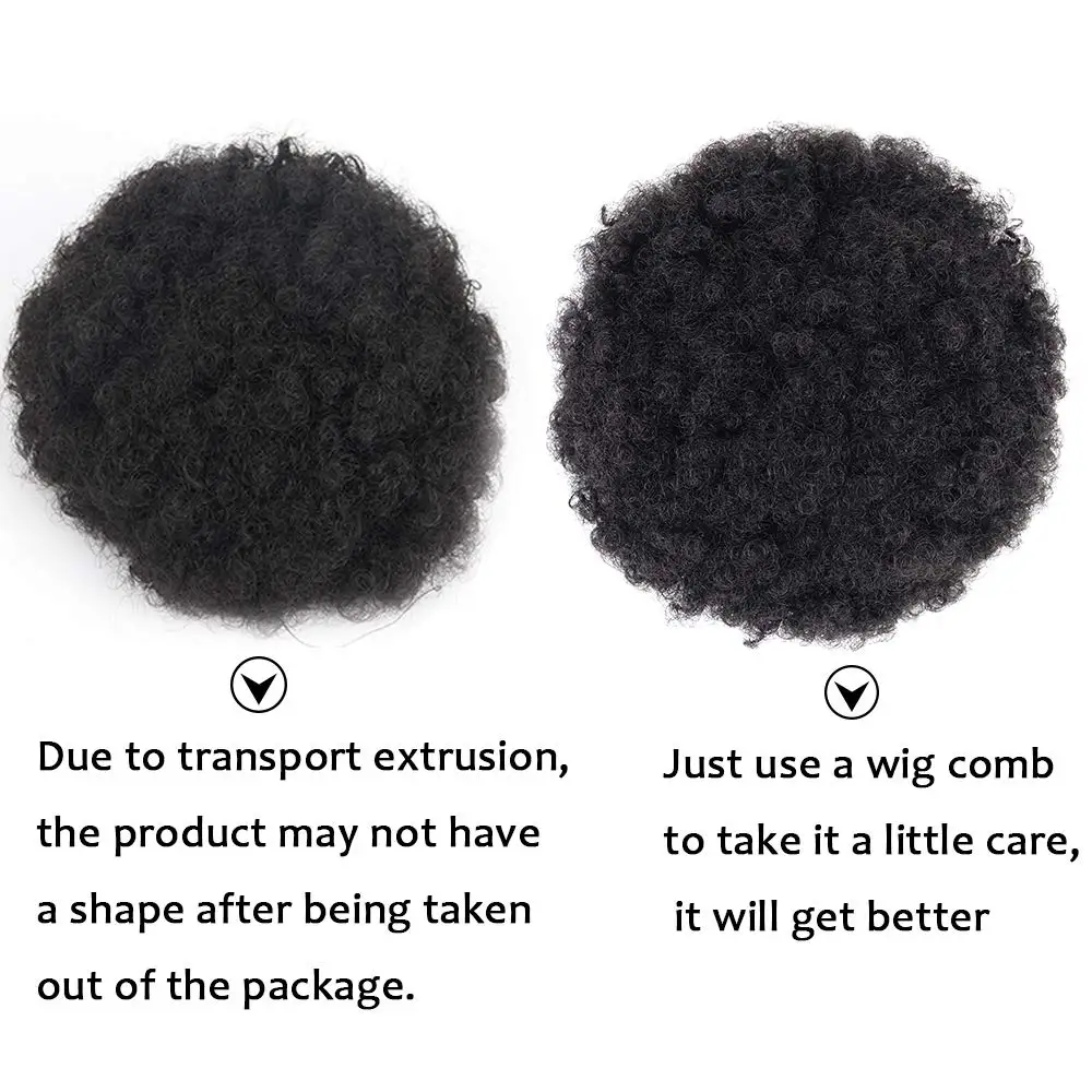 1 шт. африканские афро булочки короткие кудрявые обертывания шнурок слоеный