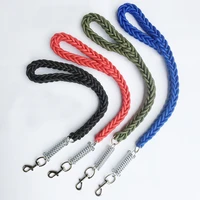 short explosion proof medium large dog traction belt leash hand made and spring buffer big dog one step lead rope pull dog chain