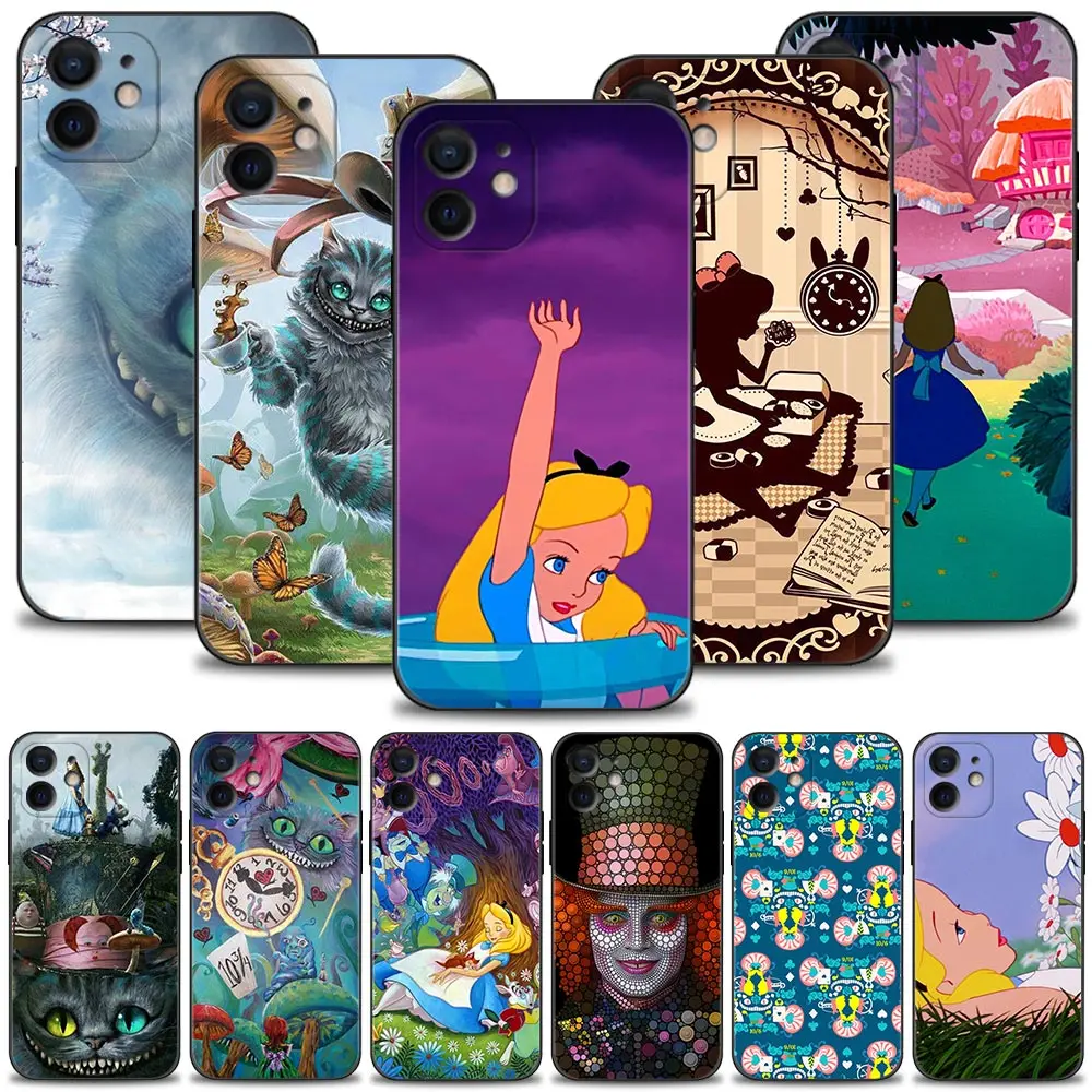 

Чехол Алиса в стране чудес для iPhone 7 Xr X11 Pro Max 6 6S 7 8 Plus Xs Max 5 5S SE2, силиконовые мягкие сумки, чехол, чехол