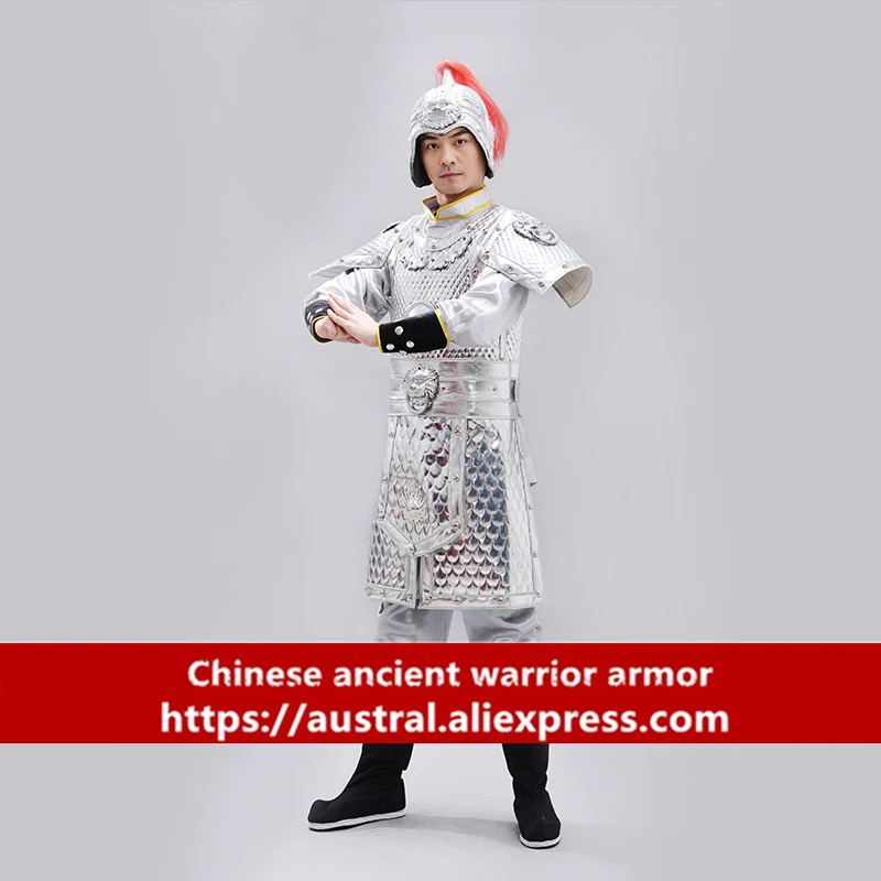 Ancient chinese armor film television warrior armor cos performance Patrol uniform God of War Lub Tabard Studio clothing han fu