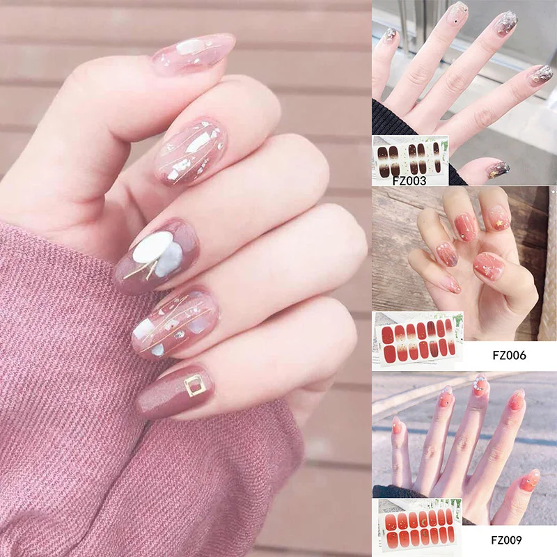 Луна Звезды для ногтей нюдовой коллекции Стикеры Водонепроницаемый Длительное