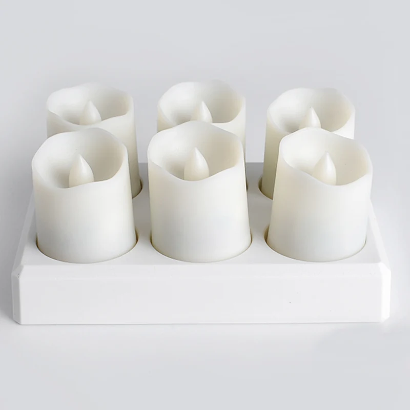 Беспламенный светодиодный чайный воск светильник свеча декор для ужина