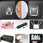 Настенные крючки на присоске, двухсторонняя клейкая вешалка, прочная прозрачная присоска, держатель для хранения в кухне и ванной комнате