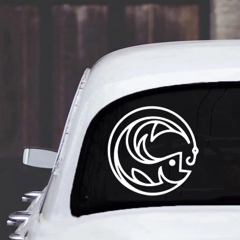 

Мультфильм Рыбалка Авто Наклейка на зеркало заднего вида автомобиля наклейки для стайлинга кузова Аксессуары