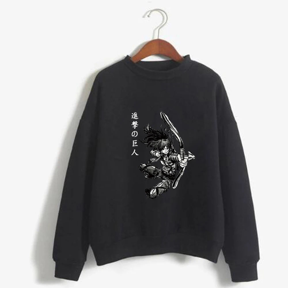 

Hip Hop Attack on Titan Hoodie Pullovers Tops Round Neck Long Sleeves And Loose Unisex