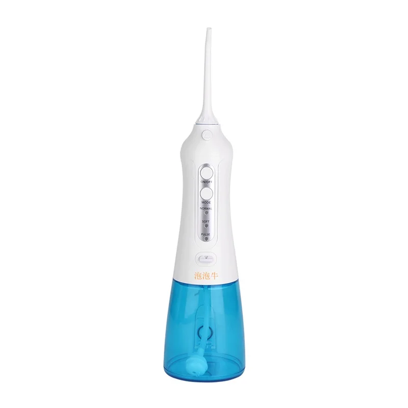 

Household Oral Irrigator USB Rechargeable Water Flosser Portable Dental Water Jet 300ML Water Tank Waterproof Teeth Cleaner