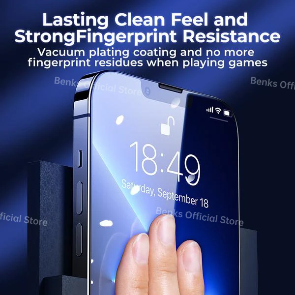 benks king kong lite hd screen protector film for iphone 13 mini pro max 9d anti scratch dust proof drop proof mobile phone film free global shipping