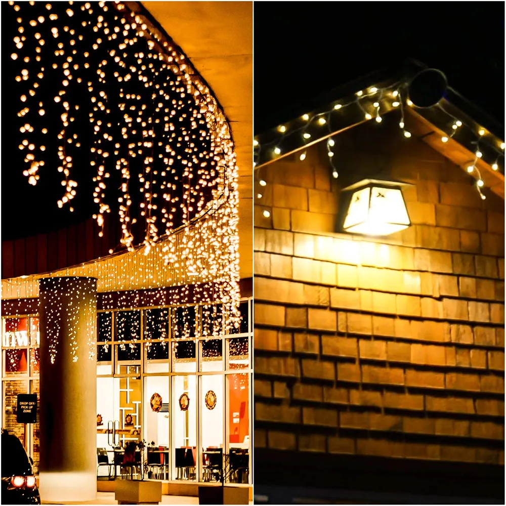 

3x1/3x2/3x3/6x3M LED Remote Control Curtain Fairy Lights Christmas Garland Lights Party Garden Wedding Decor LED String Lights
