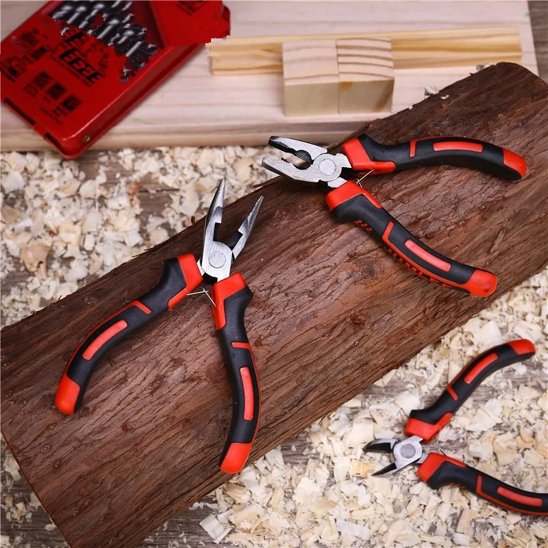 Набор миниатюрных плоскогубцев 4 5 дюйма 3 шт. кусачки с длинным носом набор