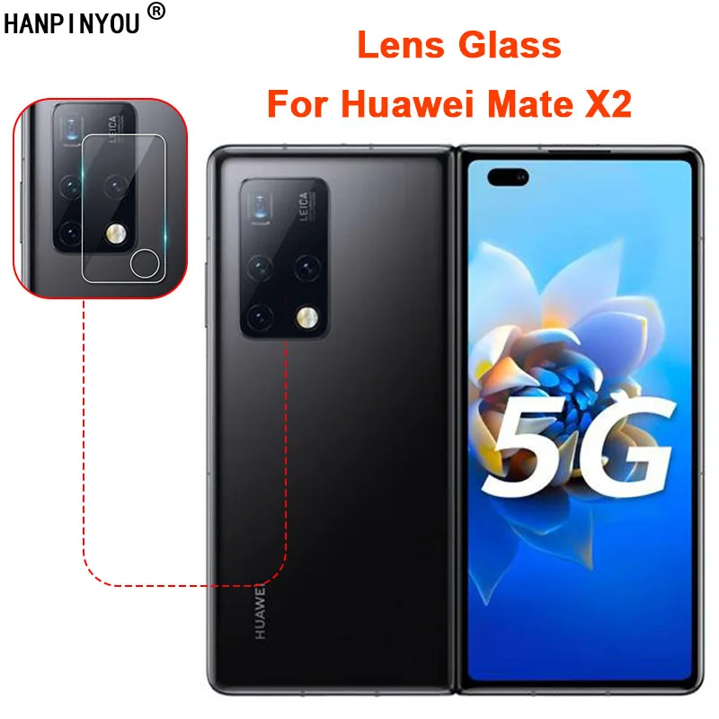 Per Huawei Mate X2 8.0 "Clear Ultra Slim Back Camera Lens Protector copriobiettivo per fotocamera posteriore pellicola protettiva in vetro temperato