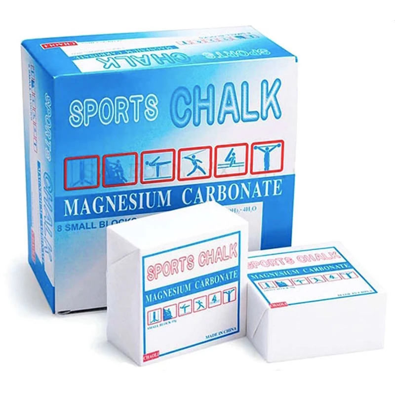 8 pcs blocks 8 шт. Тяжелая атлетика магния порошок Противоскользящий ритмический гимнастический Мел Спортивная штанга скалолазание магнезия в блоке фитнес - Цвет: 8 pcs blocks