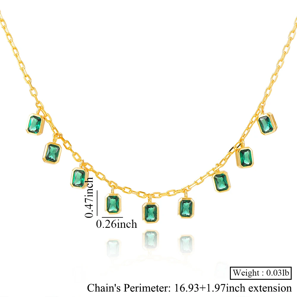 

Necklace Gold Chains Necklaces Mother's Day Gift Trendy Personalized Stackable CZ Necklace Jewelry for women girlfriend gift