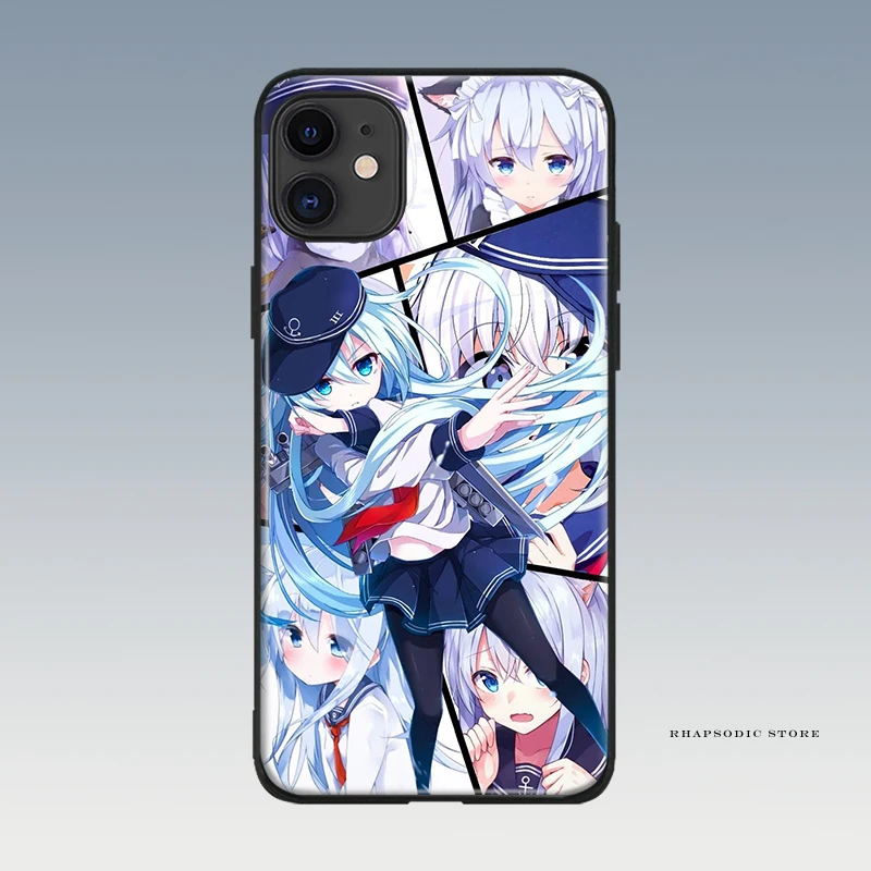 hibiki kantai collection soft silicone phone case cover shell for iphone 6 6s 7 8 plus x xr xs 11 pro max free global shipping