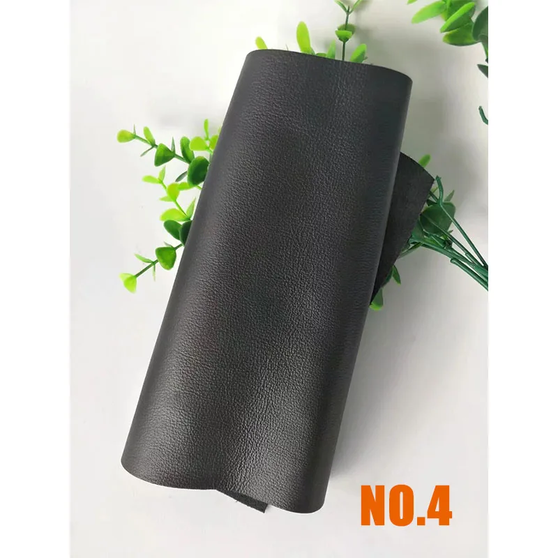 1PCS NO.4 Black Растительного дубления воловья кожа материал ткань кусок настоящая кожа для мебели DIY художественное ремесло швейные аксессуары воловья натуральная кожа - Цвет: 1PCS NO.4 Black