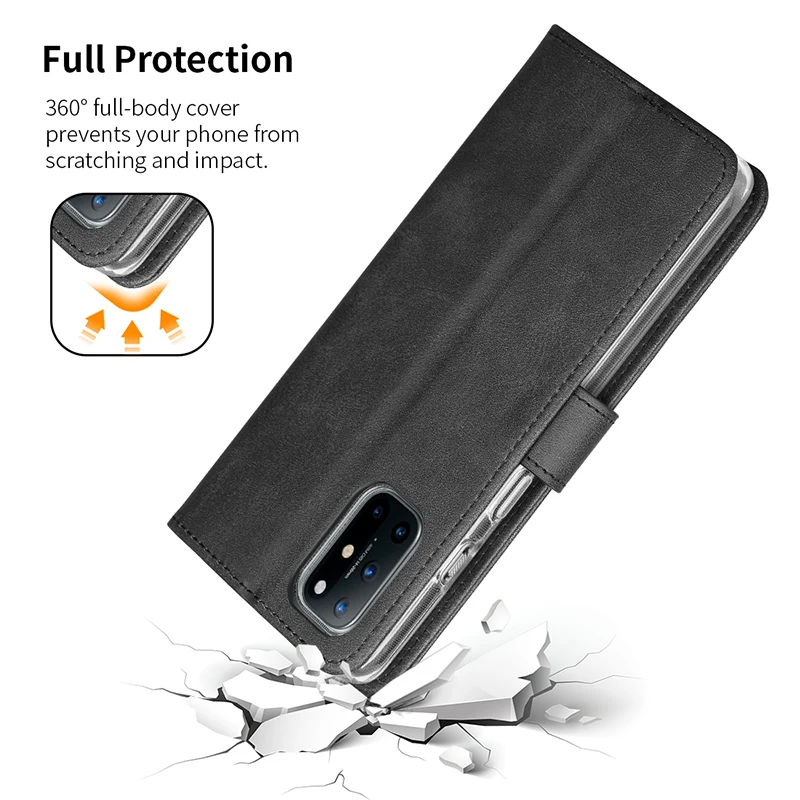 

Wallet Flip Case For Oneplus 8T PU Leather Soft Silicone Back Full Cover Cases for 1+8T Smartphone Mobile Phone Accessories