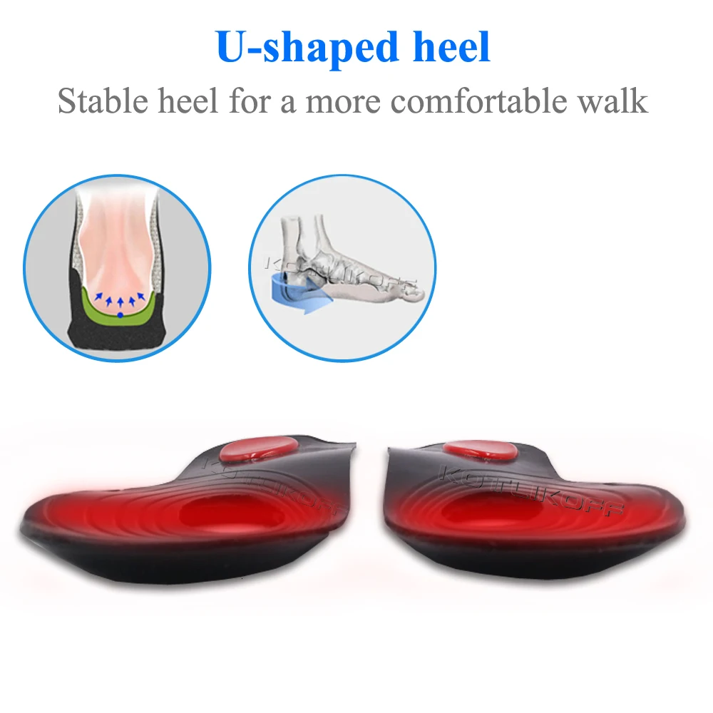 KOTLIKOFF ортопедические стельки O/X-Leg, Подошвенный Фасциит, супинатор, подстилки пятки, стельки, создающие красоту, уход за ногами