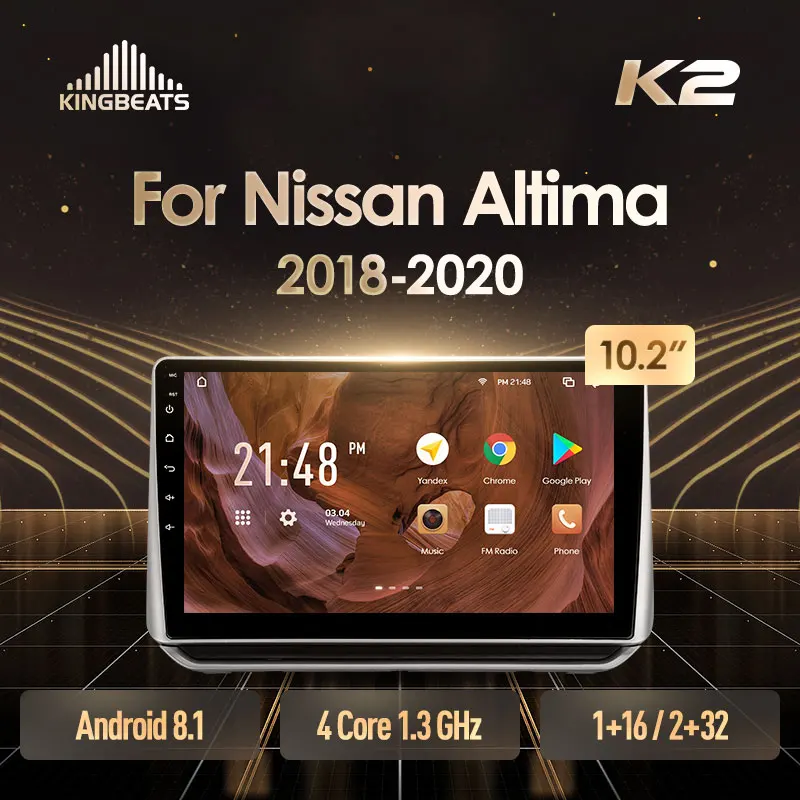 KingBeats штатное головное устройство For Nissan Altima L34 2018 2020 GPS Android 8.1 автомагнитола на