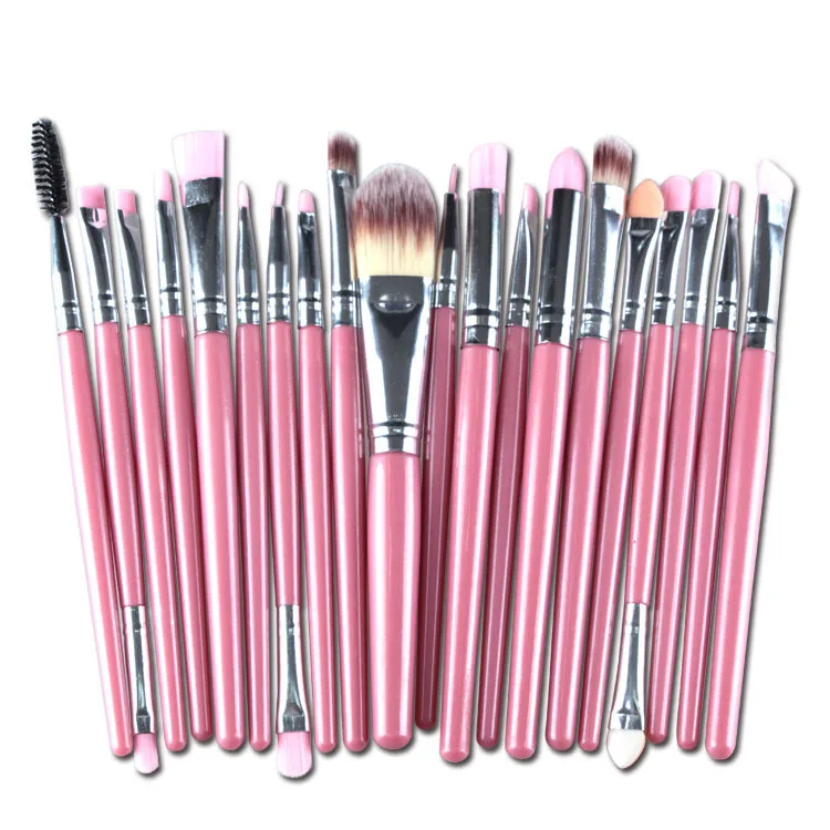 Новинка! Набор кистей для макияжа косметические инструменты для макияжа кисть для глаз кисть для бровей многоцветная нейлоновая пластиковая ручка для волос набор Горячий