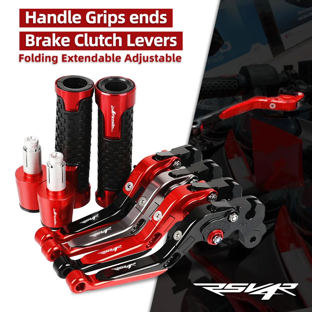 

RSV 4R Motorcycle Brake Clutch Levers Handlebar Hand Grips ends For APRILIA RSV4R 2009 2010 2011 2012 2013 2014 2015-2019