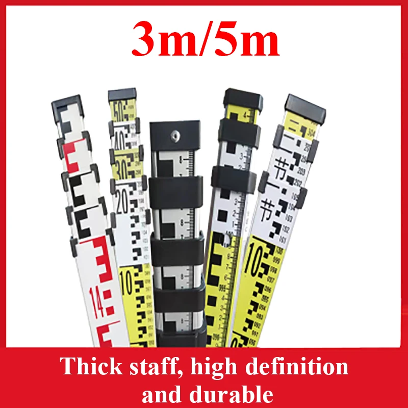

Automatic Optical Level Aluminum Alloy Telescopic 3m/5m Tower Ruler Leveling Engineering Professional Surveying And Mapping Tool