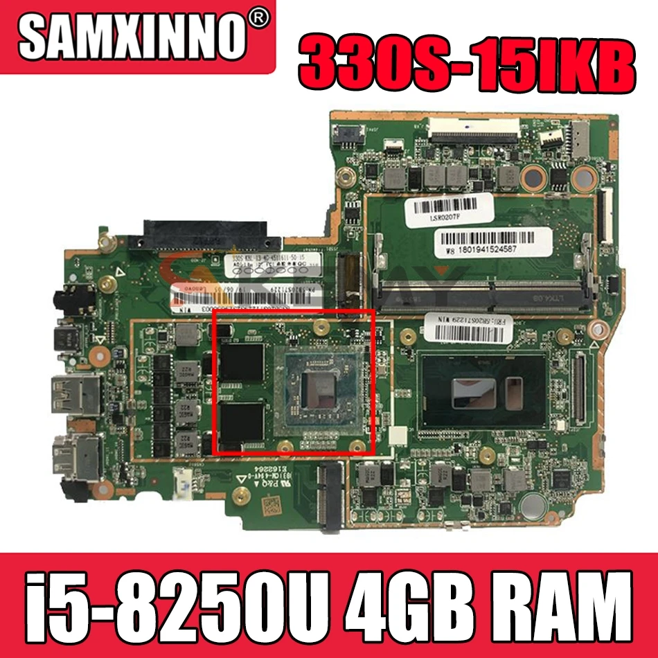 

for Lenovo Ideapad 330S-15IKB motherboard 330s 330S-KBL 5B20S71217 motherboard i5-8250U RAM 4GB RV2G 100% Tested High quality