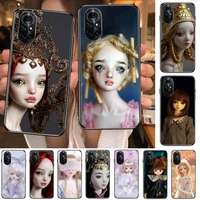 krajews creepy dolls coque clear phone case for huawei honor 20 10 9 8a 7 5t x pro lite 5g black etui coque hoesjes comic fash