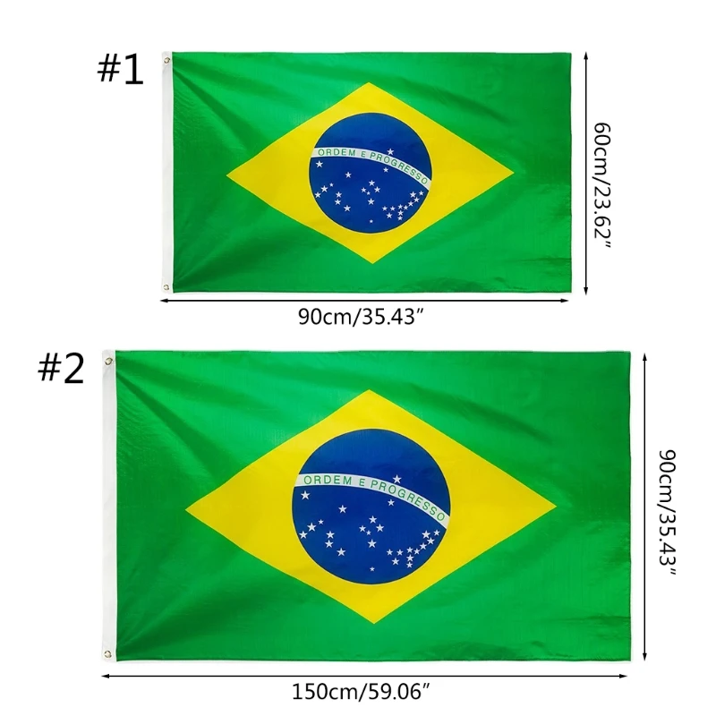 Флаг Бразилии 50 фунтов баннер из полиэстера флаг бразильского футбола
