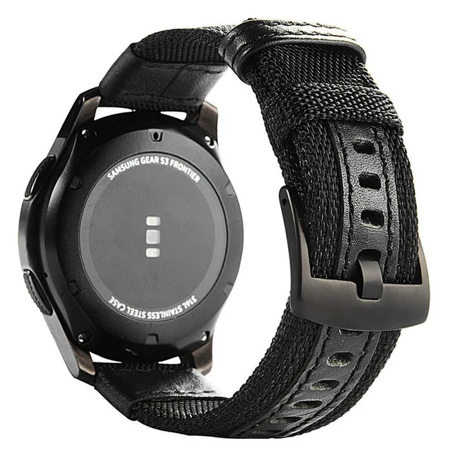 Ремешок для часов Active2 20 мм плетеный холщовый Браслет samsung active 2 40 44 amazfit bip GTR GTS