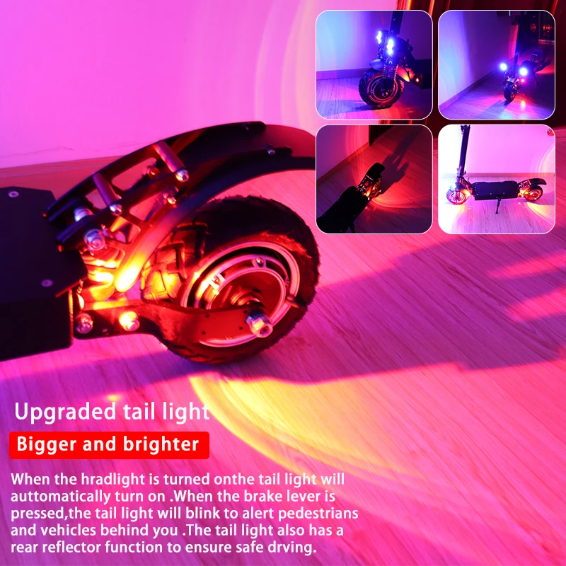 

EU Stock Kick ELectric Scooter Adults 52V 2600W 70km/h Disc Brake Powerful Dual Motor Off Road Motorcycle with Remoeble Seat