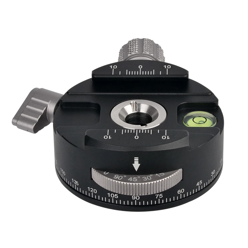 High Quality Tripod Head PAN-60H Panoramic Ball with Indexing Rotator AS Type Clamp for Cameras(Gray) | Электроника