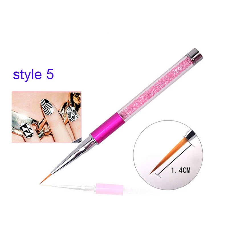 holder powder Ladymisty Профессиональный инструмент для нейл-арта Плоский Рисунок строитель ногтей Кисть Карандаш для нанесения страз маникюрные инструменты для ногтей маникюр - Цвет: holder powder