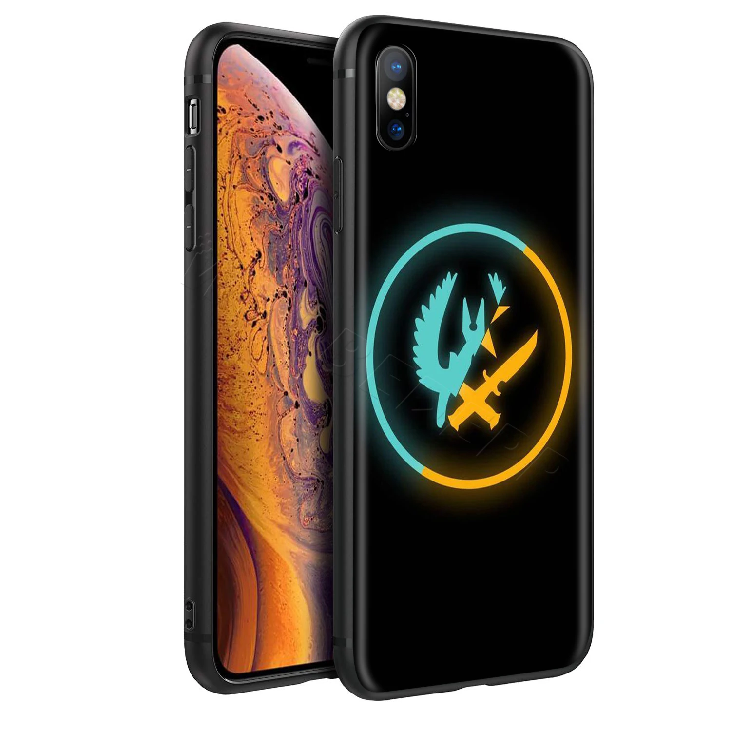 Игровой чехол Webbedepp CS GO Gun для Apple iPhone 12 Mini 11 Pro XS Max XR X 8 7 6 6S Plus 5 5S SE | Мобильные