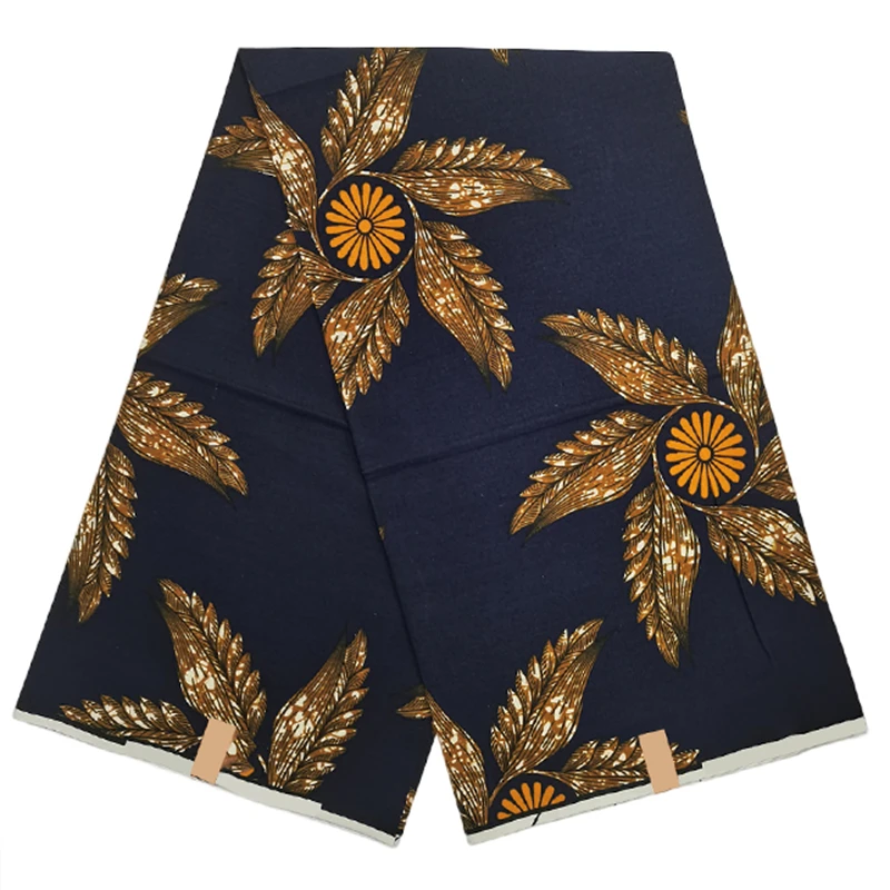 

Новейшая популярная африканская вощеная ткань, ткань, Гана гарантирована, настоящая Вощеная Ткань 6 ярдов/шт. Для шитья одежды