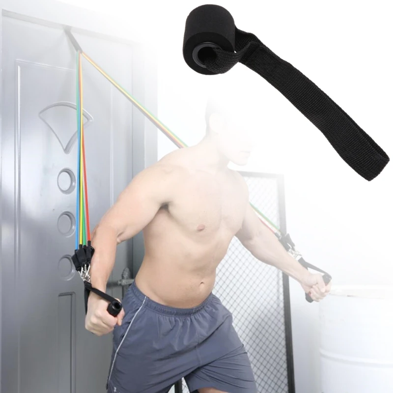 

1PC Home Fitness Resistance Bands Over Door Anchors Elastic Bands Accessories