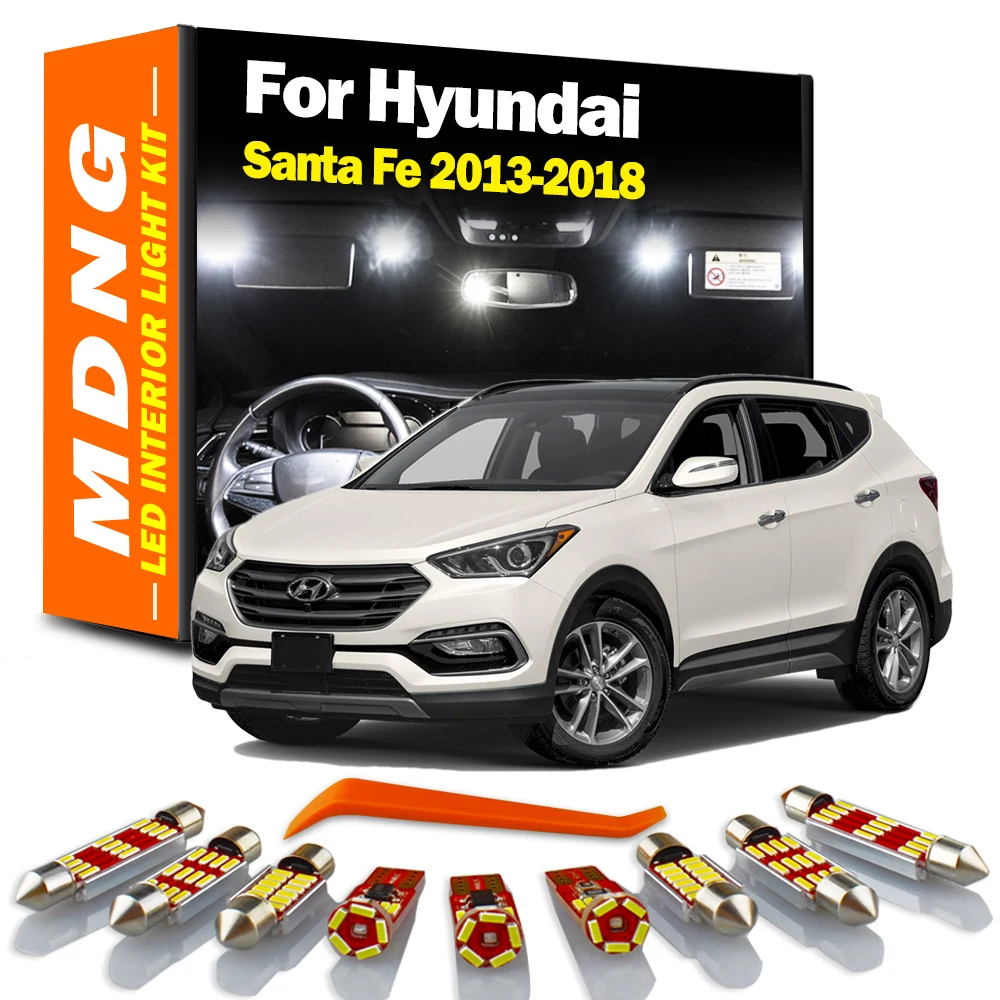 MDNG 9X фотолампа для Hyundai Santa Fe 2013 2014 2015 2016 2017 2018 | Автомобили и мотоциклы