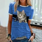 3D кота футболки с принтом лыжи катание комплекты сумки com Доставка бесплатно женские летние шорты футболка с длинным рукавом повседневное Туника рубашки для мальчиков милые футболки