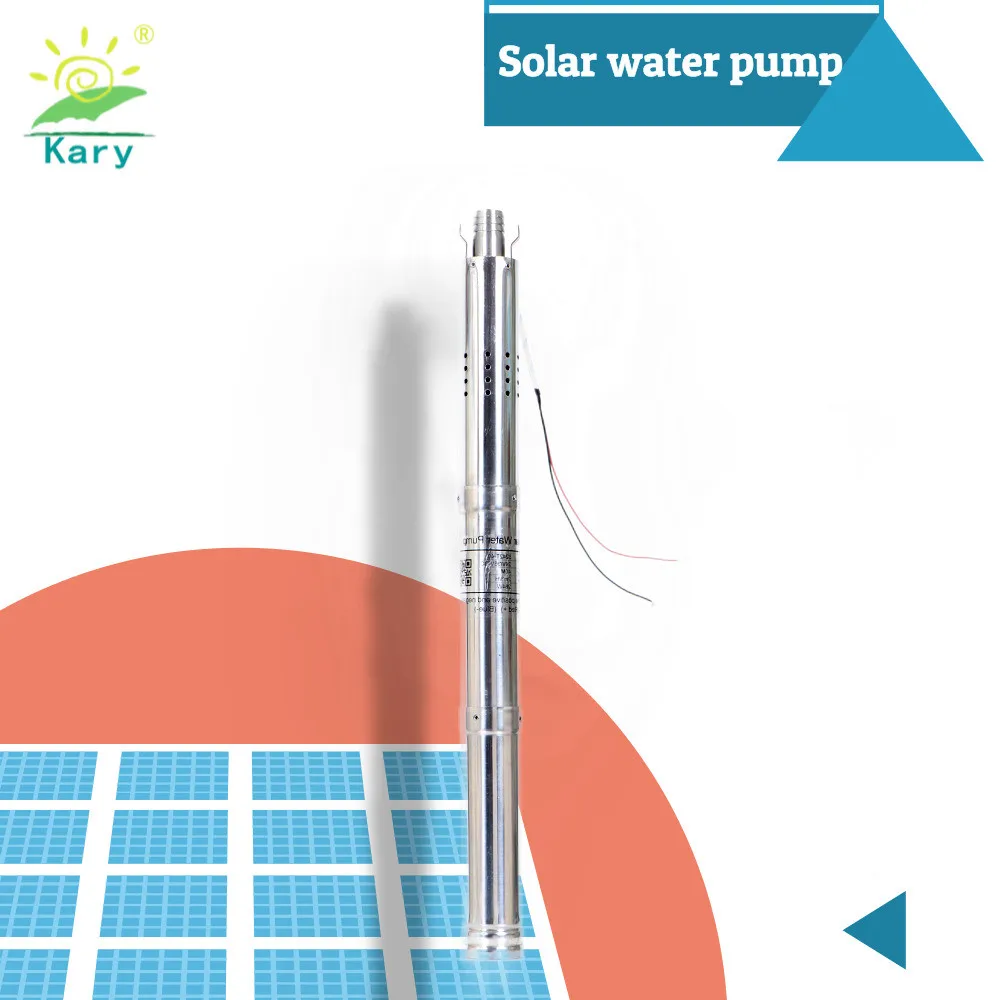 24v dc Солнечный водяной насос глубокий колодец погружной 50 мм (2 дюйма) маленький