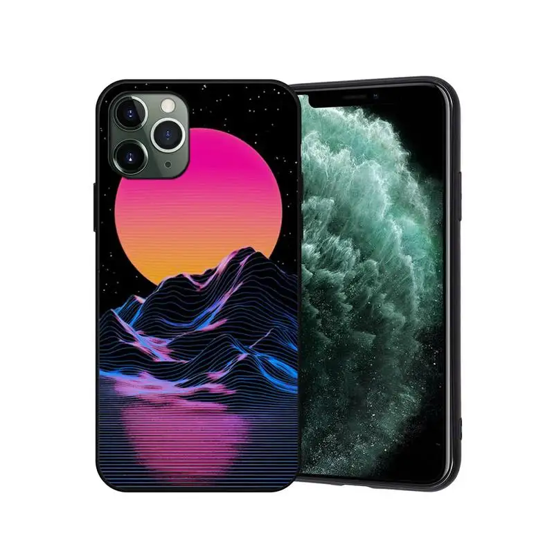 Beautiful purple scenery Phone Case for iphone 12 11 PRO MAX X XS XR 6S 7 8 PLUS SE 2020 cases cover designer brand
