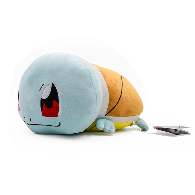 10 видов стилей лежа белка Драконий Бульбазавр Lapras Raichu Charizard Charmander Riolu Плюшевые игрушки Мягкая кукла peluche подарок - Цвет: Squirtle 25cm