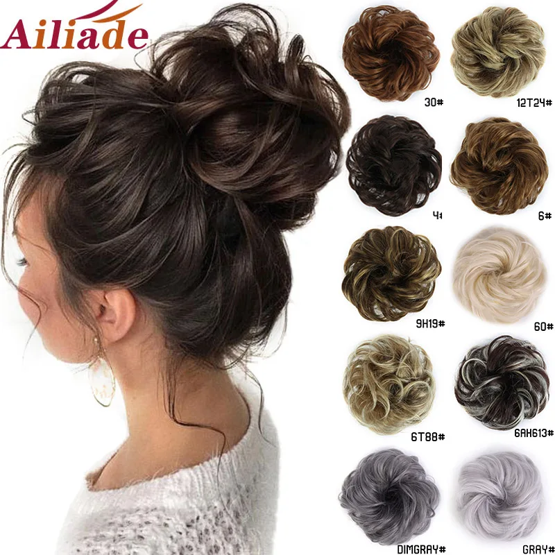 Синтетический кудрявый шиньон AILIADA 1 шт. с резинкой резинка для волос резинки