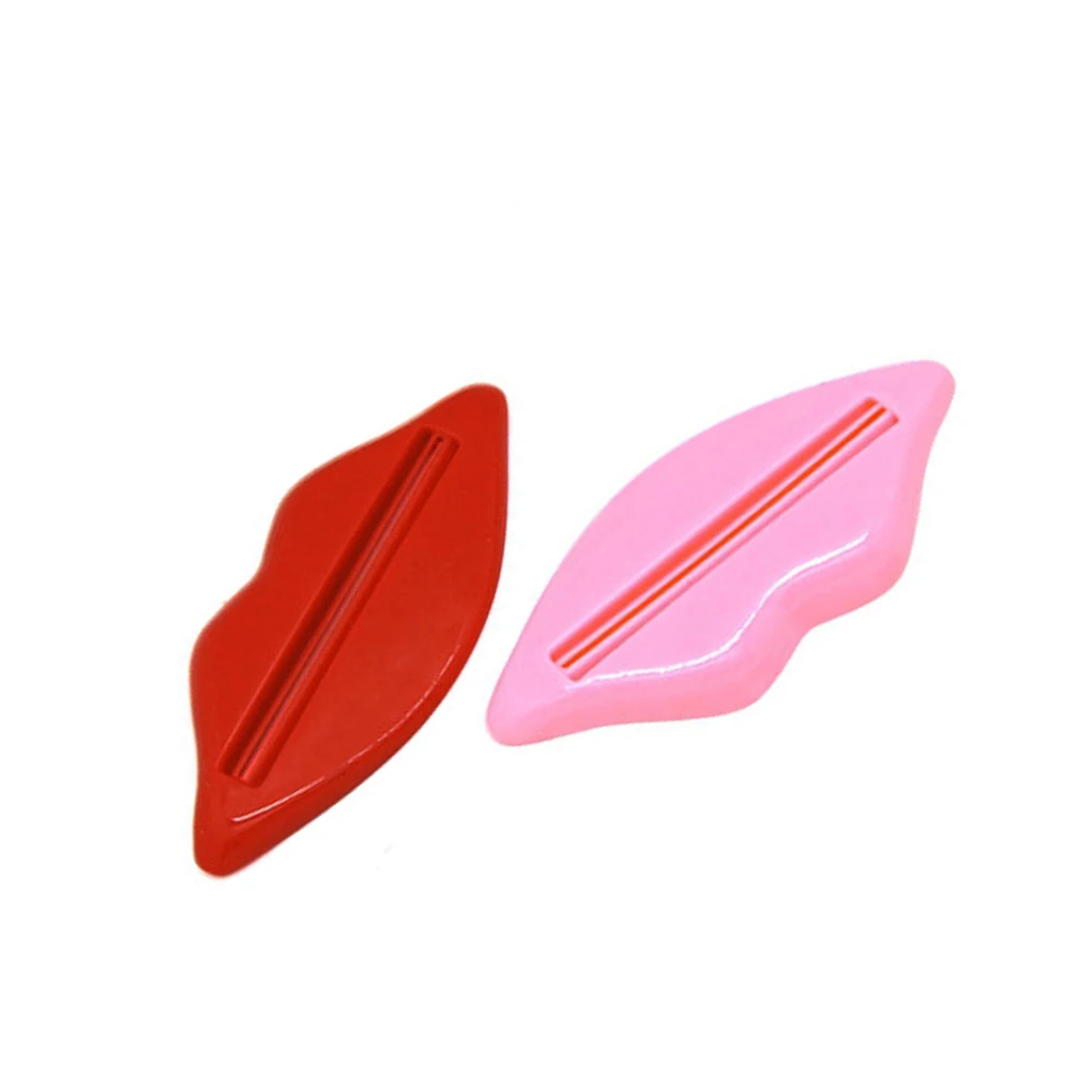 Random Color Toothpaste Dispenser Lip Shape Plastic Tooth Paste Tube Squeezer Rolling Holder for Home Bathroom | Дом и сад