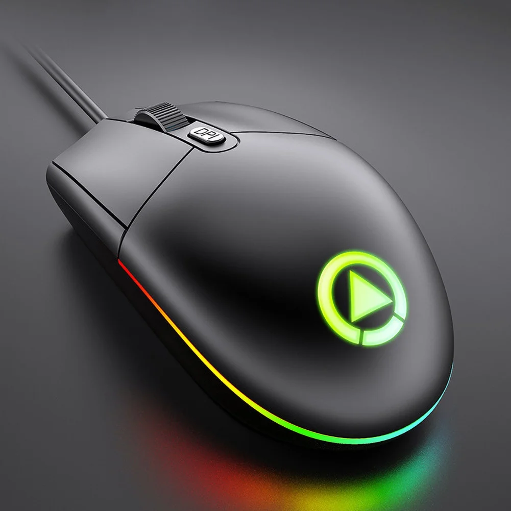 Color LED Adjustable DPI USB Wired Mice Silent Gaming Mouse for Laptop Computer | Компьютеры и офис
