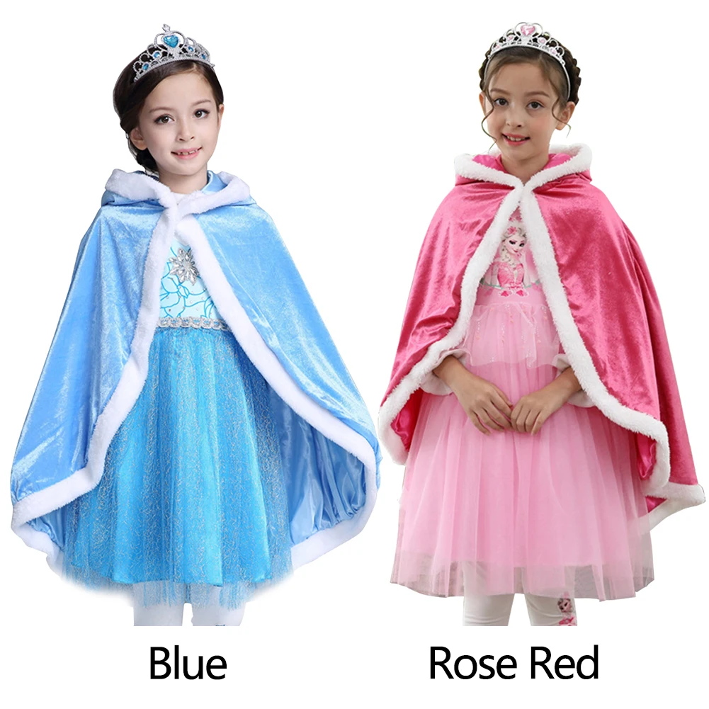 Рождественский костюм наряд праздничная фея Осень-зима нарядная детская накидка