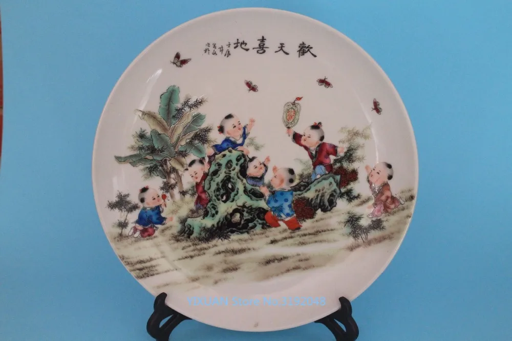 

Керамическое украшение для винного шкафа Jingdezhen, подвесная тарелка, украшение для лошадей, подставка для украшения офиса, гостиной